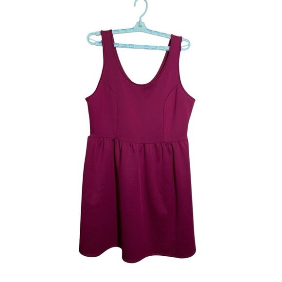 Forever 21 Fuchsia Dress Plus Size 2x Flowy Skate Sheath - Picture 1 of 6